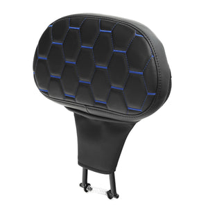 C.C. RIDER Rider Backrest 2 Up Seat Driver Backrest Pad For Harley Touring CVO Street Glide Road Glide Electra Glide Road King, 1988-2025