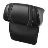 C.C. RIDER Touring Seat Two Piece Low Profile Driver Passenger Seat With Backrest For Road Glide Street Glide Road King, Black White, 2009-2024