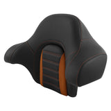 C.C. RIDER Touring Seat Two Piece 2 Up Seat Low Profile Driver Passenger Seat For Road Glide Street Glide Road King, 2009-2023