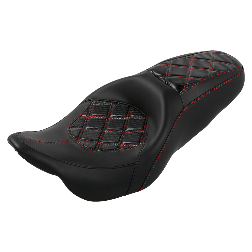 C.C. RIDER Touring Seat 2 up Seat Driver Passenger Seat Aztec For Harley Touring Street Glide Road Glide Electra Glide, 2008-2023