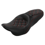 C.C. RIDER Touring Seat 2 up Seat Driver Passenger Seat Aztec For Harley Touring Street Glide Road Glide Electra Glide, 2008-2023