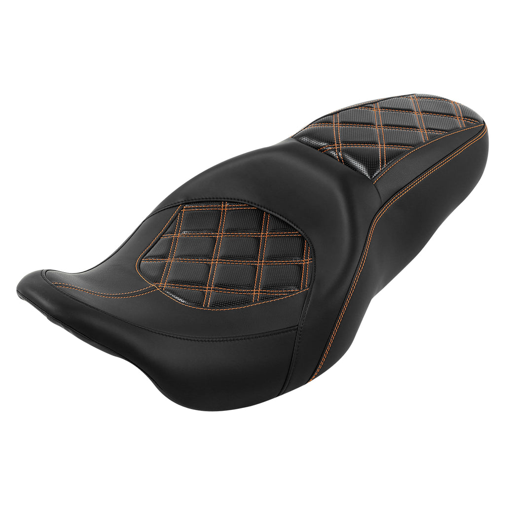 C.C. RIDER Touring Seat 2 up Seat Driver Passenger Seat Aztec For Harley Touring Street Glide Road Glide Electra Glide, 2008-2023