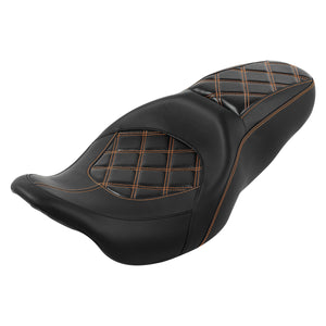 C.C. RIDER Touring Seat 2 up Seat Driver Passenger Seat Aztec For Harley Touring Street Glide Road Glide Electra Glide, 2008-2023