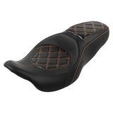 C.C. RIDER Touring Seat 2 up Seat Driver Passenger Seat Aztec For Harley Touring Street Glide Road Glide Electra Glide, 2008-2023