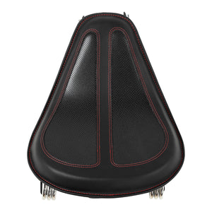 C.C. RIDER Sportster Seat Solo Spring Seat Torsion Type Motorcycle Solo Seat Iron 883 Iron 1200 Bobber Seat Chopper Seat, Red, 2004-2024