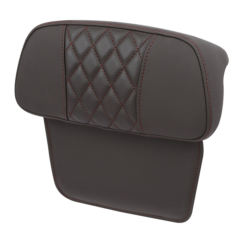 C.C. RIDER Razor Chopped Pack Trunk Backrest Passenger Backrest Pad For Harley Touring CVO Road Glide Street Glide Road King, Brown, 2014-2025