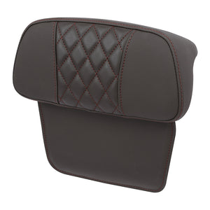 C.C. RIDER Razor Chopped Pack Trunk Backrest Passenger Backrest Pad For Harley Touring CVO Road Glide Street Glide Road King, Brown, 2014-2025