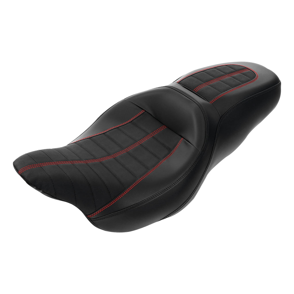 C.C. RIDER Touring Seat 2 up Seat Driver Passenger Seat Custom Motorcycle Seat For Harley Touring Street Glide Road Glide Electra Glide, 2008-2023