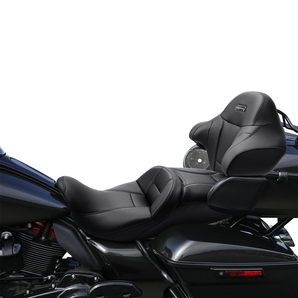 C.C. RIDER King Passenger Backrest King Touring Pack Trunk Backrest For Touring Road Glide Electra Glide Street Glide Road King, 2014-2025
