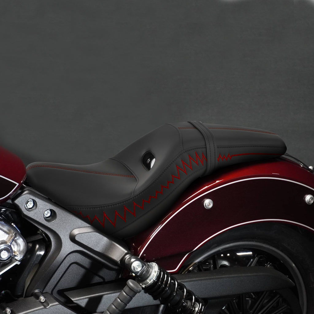 C.C. RIDER Indian Scout 2 Up Seat Driver Passenger Seat 2 Up Sport Seat For Indian Scout Sixty 100th Aniversary Scout ABS, 2015-2024