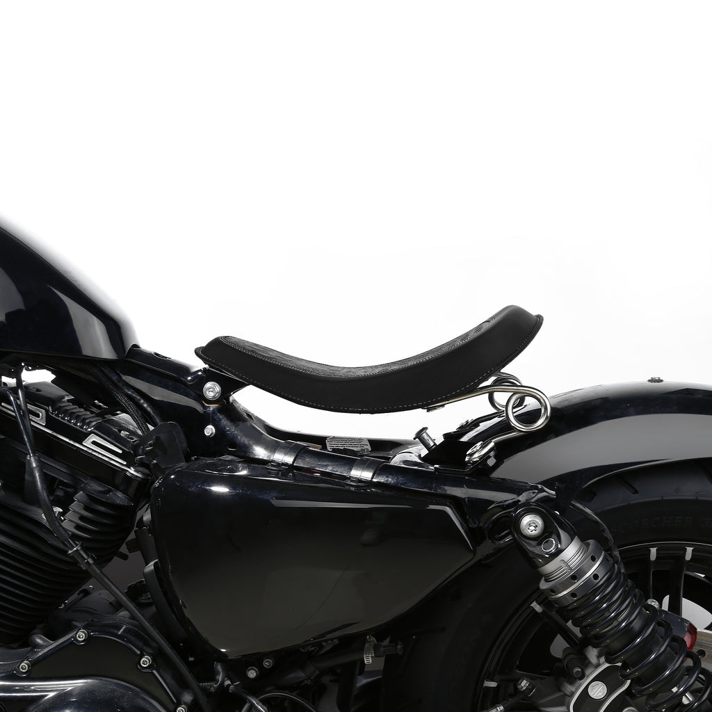 C.C. RIDER Sportster Seat Solo Spring Seat Torsion Type Motorcycle Solo Seat Iron 883 Iron 1200 Bobber Seat Chopper Seat 2004-2024
