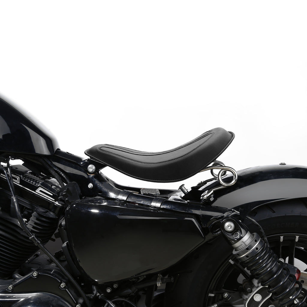 C.C. RIDER Sportster Seat Solo Spring Seat Torsion Type Motorcycle Solo Seat Iron 883 Iron 1200 Bobber Seat Chopper Seat 2004-2024