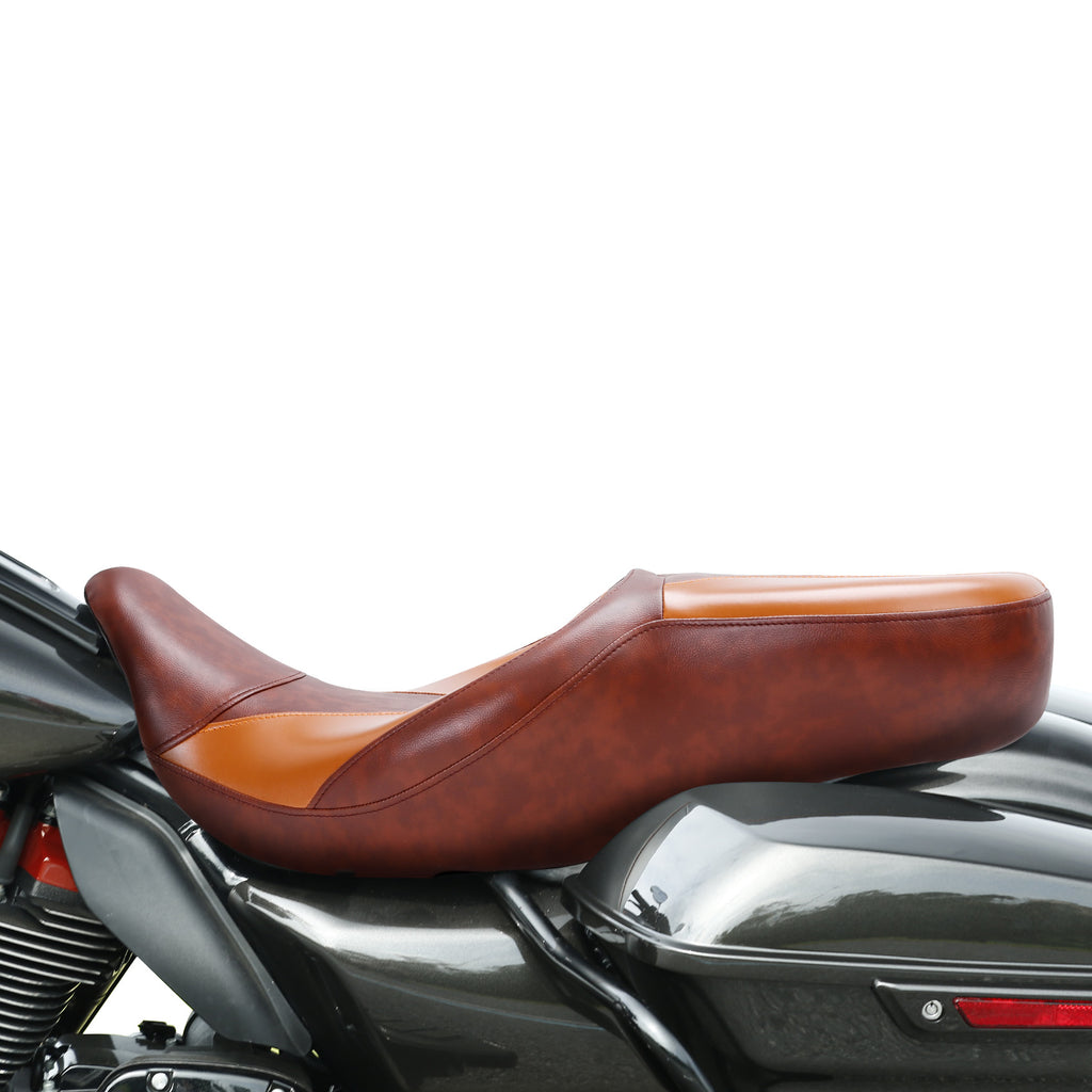 C.C. RIDER Touring Seat 2 Up Seat Driver Passenger Seat For Harley CVO Road Glide Electra Glide Street Glide Road King, 2009-2023