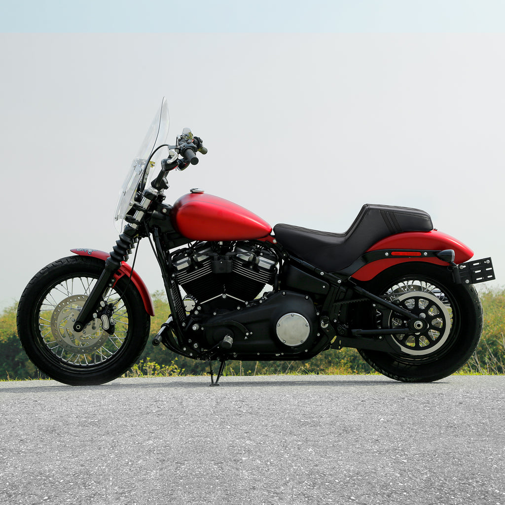 C.C. RIDER Softail Step Up Seat 2 up Seat Lattice Stitching For Softail Standard Street Bob FXBB Standard FXST, 2018-2025