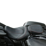 Gel Seat C.C. RIDER Touring Seat Two Piece 2 Up Seat Low Profile Driver Passenger Seat Bullet For Road Glide Street Glide Road King, 2009-2023