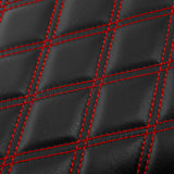 C.C. RIDER Ninja 400 Z400 Front And Rear Seat Fit For Kawasaki Black Red Lattice Stitch, 2018-2024