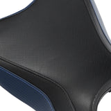 C.C. RIDER Ninja 400 Z400 Front And Rear Seat Fit For Kawasaki Ninja400 Black Blue Carbon Fiber, 2018-2024