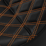 C.C. RIDER Softail Seat Low Rider S ST Orange Diamond Stitching Seat Driver Passenger Seat Low Rider FXLR FXLRS FXLRST 2018-2025