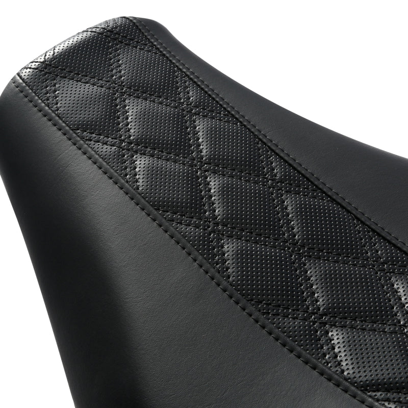 C.C. RIDER Softail Step Up Seat 2 up Seat Lattice Stitching For Softail Standard Street Bob FXBB Standard FXST, 2018-2025