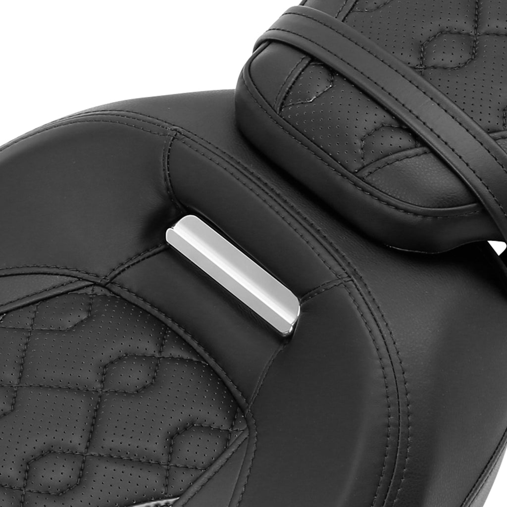 Gel Seat C.C. RIDER Touring Seat Low Profile Driver Passenger Seat For Road Glide Street Glide Road King, 2009-2023