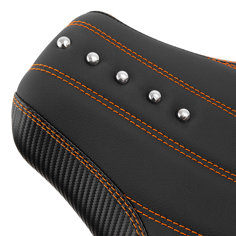 C.C.RIDER Softail Fat Boy Passenger And Driver Seat Deep Bucket Design Two Piece Seat For Harley Fatboy 114 FLFB FLFBS, 2018-2025