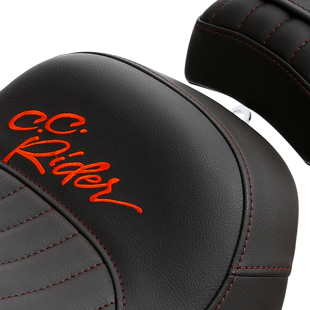 C.C. RIDER Softail Seat Driver And Passenger Seat 2 Up Seat For Street Bob Softail Standard FXBB FXST Custom Motorcyle Seat 2018-2024