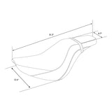 C.C. RIDER Softail Seat 2 up Driver And Passenger Seat Chopper Seats Alcantara Motorcycle Seats Cover Street Bob 114 FXBB 2018-2024