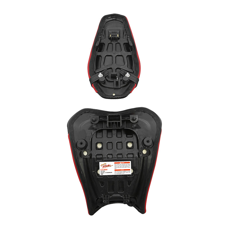 C.C. RIDER Z900 Front And Rear Red Honeycomb Seat Fit For Kawasaki Z900, 2017-2024