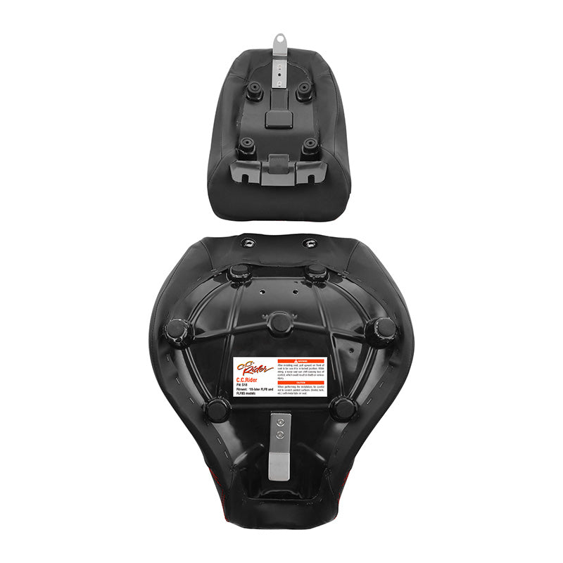 C.C.RIDER Softail Passenger And Driver Seat Deep Bucket Design Two Piece Seat For Harley Fatboy 114 FLFB FLFBS, 2018-2025