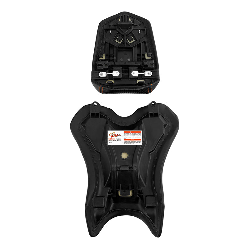 C.C. RIDER YZF R1 Front And Rear Seat For YAMAHA YZFR1 Carbon Fiber, 2004-2006