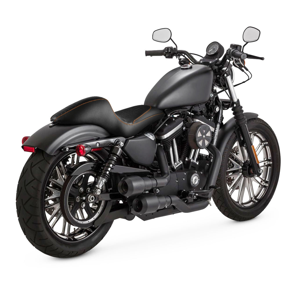 C.C. RIDER Sportster Seat Solo Seat 3.3 Gallon Tank Sportster Seat For Iron 883 Iron 1200 XL883 XL1200, 2004-2023