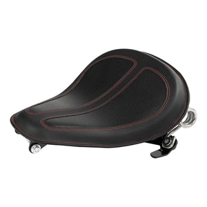 C.C. RIDER Sportster Seat Solo Spring Seat Torsion Type Motorcycle Solo Seat Iron 883 Iron 1200 Bobber Seat Chopper Seat, Red, 2004-2024