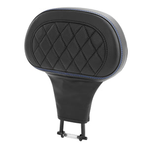 C.C. RIDER Rider Backrest 2 Up Seat Driver Backrest Pad For Harley Touring CVO Street Glide Road Glide Electra Glide Road King, 1988-2025