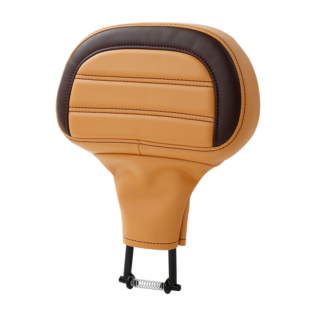 C.C. RIDER Rider Backrest 2 Up Seat Driver Backrest Pad Rally For Harley Touring CVO Street Glide Road Glide Electra Glide Road King, 1988-2025
