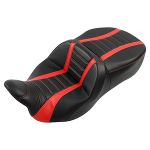 C.C. RIDER Touring Driver Passenger Seat For Harley CVO Road Glide Electra Glide Street Glide Road King, 2009-Later SC52 CCRiderseats Red
