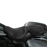 C.C. RIDER Touring Seat Two Piece 2 Up Seat Low Profile Driver Passenger Seat Bulllet For Road Glide Street Glide Road King, 2009-Later SC231 CCRiderseats 