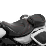 C.C. RIDER Touring Seat Two Piece 2 Up Seat Low Profile Driver Passenger Seat Meridian For Road Glide Street Glide Road King, 2009-Later SC231 CCRiderseats 