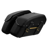 C.C.RIDER Detachables Saddlebags Brass Trimming Harley Softail FatBoy 114 Breakout 114 FLFB FLFBS FXBR FXBRS, 2018-2024
