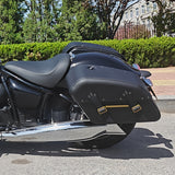 C.C.RIDER Leather Detachables Saddlebags Brass Trimming Side Bags For BMW R18 Classic, 2020-2024