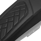 C.C. RIDER Saddlebag Lid Covers Lattice Stitching For Harley Touring Street Road Glide 2014-2023