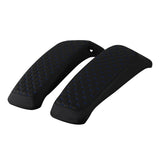 C.C. RIDER Saddlebag Lid Covers Honeycomb Stitching For Harley Touring Street Road Glide 2014-2023