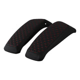 C.C. RIDER Saddlebag Lid Covers Honeycomb Stitching For Harley Touring Street Road Glide 2014-2023