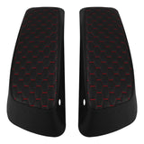 C.C. RIDER Saddlebag Lid Covers Honeycomb Stitching For Harley Touring Street Road Glide 2014-2023