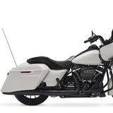 Gel Seat C.C. RIDER Touring Seat 2 up Seat Driver Passenger Seat For Harley Touring Street Glide Road Glide Electra Glide Honeycomb Stitiching, 2008-2023