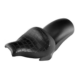 C.C.RIDER Custom Short Oval Rear Fender With Crocodile Print Solo Seat In Black Gelcoat Finish Fit For Harley Softail Breakout FXBR FXBRS, 2018-2023