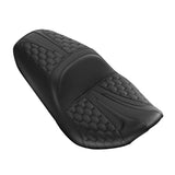C.C. RIDER Touring Seat One Piece 2 Up Seat Driver Passenger Seat Honeycomb For Street Glide Road Glide, 2023-2025