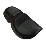 C.C. RIDER Touring Seat Two Piece 2 Up Seat Driver Solo Seat Passenger Seat Alcantara Leather For CVO Street Glide CVO Road Glide, 2023-2025