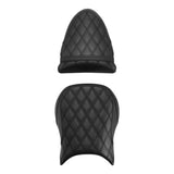 C.C. RIDER Ninja ZX6R, ZX636, ZX6RR, ZX600 Front And Rear Seat For Kawasaki Black Diamond Stitch, 2005-2006