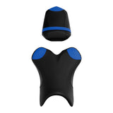 C.C. RIDER YZF R1 Front And Rear Seat For YAMAHA YZFR1 Black Blue Carbon Fiber Combination, 2004-2006