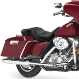 Gel Seat C.C. RIDER Touring Seat 2 Up Seat  Driver Passenger Seat For Harley CVO Road Glide Electra Glide Street Glide Road King Honeycomb, 1997-2007